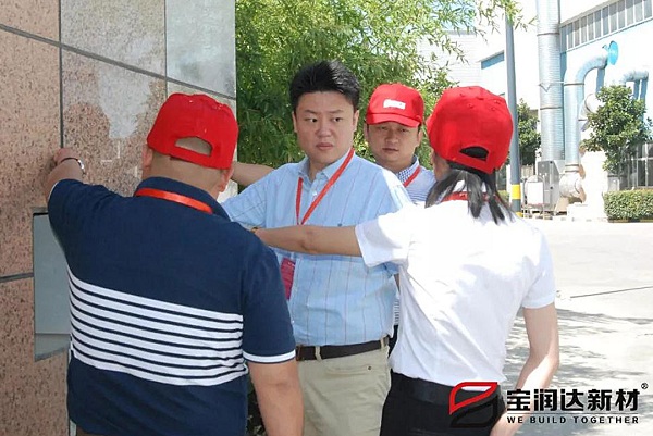 迪拜客戶(hù)來(lái)訪寶潤(rùn)達(dá)洽談保溫裝一體板合作