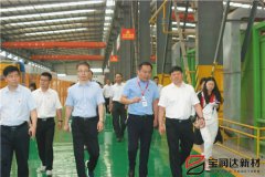 寶豐縣縣委書記、縣長許紅兵率考察團蒞臨寶潤達參觀調(diào)研